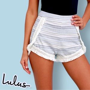 Lulus Boho Savvy High Waisted Fringe Shorts Western Rodeo